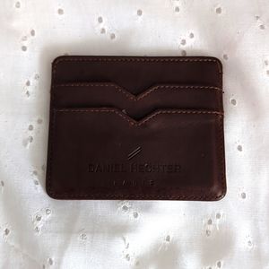 Leather slim wallet for cards